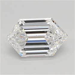 Picture of Lab Created Diamond 0.85 Carats, LONG HEXAGON with  Cut, D Color, vvs2 Clarity and Certified by IGI