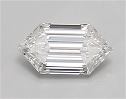 Picture of Lab Created Diamond 0.85 Carats, LONG HEXAGON with  Cut, D Color, vvs2 Clarity and Certified by IGI