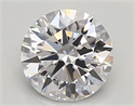 Lab Created Diamond 0.83 Carats, Round with ideal Cut, D Color, vs1 Clarity and Certified by IGI