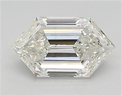Picture of Lab Created Diamond 0.76 Carats, LONG HEXAGON with  Cut, F Color, vs1 Clarity and Certified by IGI