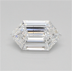 Picture of Lab Created Diamond 0.75 Carats, LONG HEXAGON with  Cut, D Color, vvs2 Clarity and Certified by IGI