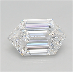 Picture of Lab Created Diamond 0.74 Carats, LONG HEXAGON with  Cut, D Color, vvs2 Clarity and Certified by IGI