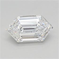 Picture of Lab Created Diamond 0.71 Carats, LONG HEXAGON with  Cut, D Color, vs1 Clarity and Certified by IGI