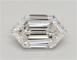 Picture of Lab Created Diamond 0.70 Carats, LONG HEXAGON with  Cut, E Color, vvs2 Clarity and Certified by IGI