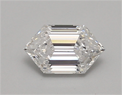 Picture of Lab Created Diamond 0.69 Carats, LONG HEXAGON with  Cut, D Color, vs1 Clarity and Certified by IGI