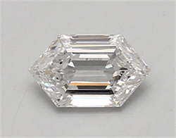 Picture of Lab Created Diamond 0.68 Carats, LONG HEXAGON with  Cut, D Color, vs1 Clarity and Certified by IGI