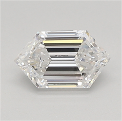 Picture of Lab Created Diamond 0.67 Carats, LONG HEXAGON with  Cut, D Color, vvs2 Clarity and Certified by IGI