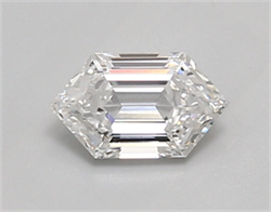Picture of Lab Created Diamond 0.66 Carats, LONG HEXAGON with  Cut, D Color, vvs2 Clarity and Certified by IGI