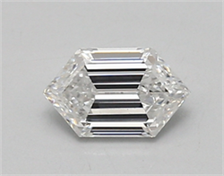 Picture of Lab Created Diamond 0.64 Carats, LONG HEXAGON with  Cut, E Color, vs1 Clarity and Certified by IGI