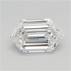 Picture of Lab Created Diamond 0.60 Carats, LONG HEXAGON with  Cut, E Color, vs1 Clarity and Certified by IGI
