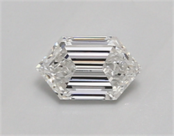 Picture of Lab Created Diamond 0.60 Carats, LONG HEXAGON with  Cut, D Color, vvs2 Clarity and Certified by IGI