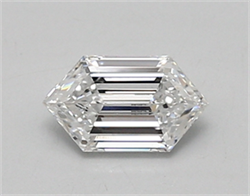Picture of Lab Created Diamond 0.59 Carats, LONG HEXAGON with  Cut, D Color, vs2 Clarity and Certified by IGI