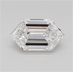 Picture of Lab Created Diamond 0.59 Carats, LONG HEXAGON with  Cut, D Color, vvs2 Clarity and Certified by IGI