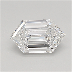 Picture of Lab Created Diamond 0.58 Carats, LONG HEXAGON with  Cut, D Color, vvs1 Clarity and Certified by IGI