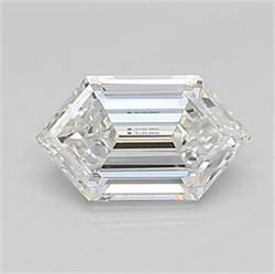 Picture of Lab Created Diamond 0.57 Carats, LONG HEXAGON with  Cut, D Color, vvs2 Clarity and Certified by IGI