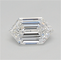 Picture of Lab Created Diamond 0.51 Carats, LONG HEXAGON with  Cut, D Color, vvs2 Clarity and Certified by IGI