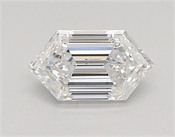 Picture of Lab Created Diamond 0.45 Carats, LONG HEXAGON with  Cut, D Color, vvs2 Clarity and Certified by IGI