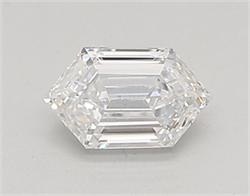 Picture of Lab Created Diamond 0.41 Carats, LONG HEXAGON with  Cut, D Color, vvs2 Clarity and Certified by IGI