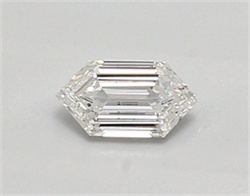 Picture of Lab Created Diamond 0.40 Carats, LONG HEXAGON with  Cut, E Color, vvs1 Clarity and Certified by IGI