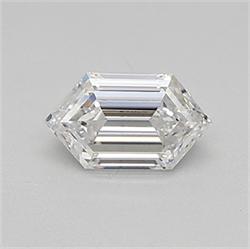 Picture of Lab Created Diamond 0.39 Carats, LONG HEXAGON with  Cut, E Color, vvs2 Clarity and Certified by IGI