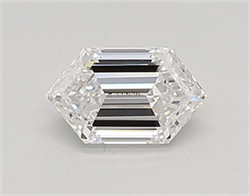 Picture of Lab Created Diamond 0.36 Carats, LONG HEXAGON with  Cut, D Color, vvs2 Clarity and Certified by IGI
