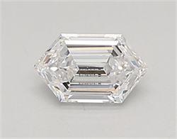 Picture of Lab Created Diamond 0.34 Carats, LONG HEXAGON with  Cut, D Color, vvs2 Clarity and Certified by IGI