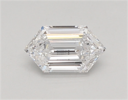 Picture of Lab Created Diamond 0.31 Carats, LONG HEXAGON with  Cut, D Color, vs2 Clarity and Certified by IGI