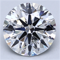 Del inventario de diamantes de laboratorio, 3.44 quilates, Redondo , Color E, claridad VS2 y certificado IGI