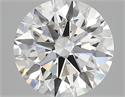 Lab Created Diamond 3.24 Carats, Round with ideal Cut, D Color, vs1 Clarity and Certified by IGI