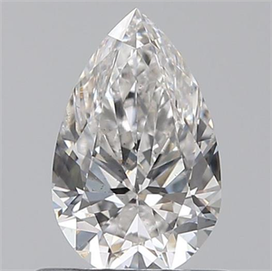 Picture of 0.60 Carats, Pear F Color, SI1 Clarity and Certified by GIA