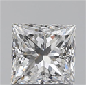 0.91 Carats, Princess D Color, VS1 Clarity and Certified by GIA