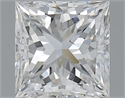 1.50 Carats, Princess F Color, VS2 Clarity and Certified by GIA