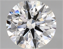 Lab Created Diamond 3.06 Carats, Round with ideal Cut, D Color, vs1 Clarity and Certified by IGI