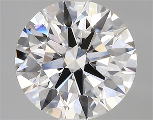 Picture of Lab Created Diamond 3.06 Carats, Round with ideal Cut, D Color, vs1 Clarity and Certified by IGI