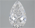 2.51 Carats, Pear D Color, SI2 Clarity and Certified by GIA