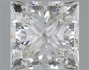 Picture of 1.00 Carats, Princess I Color, SI2 Clarity and Certified by GIA