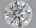 1.51 Carats, Round with Excellent Cut, I Color, SI2 Clarity and Certified by GIA
