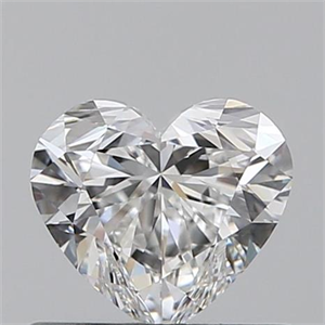 Picture of 0.50 Carats, Heart F Color, VVS2 Clarity and Certified by GIA