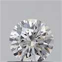 0.43 quilates, Redondo Ideal, Color F, claridad VS2 y certificado por GIA