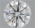 2.90 Carats, Round with Excellent Cut, G Color, SI1 Clarity and Certified by GIA