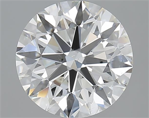 Picture of 2.90 Carats, Round with Excellent Cut, G Color, SI1 Clarity and Certified by GIA