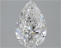 2.50 quilates, De pera , Color G, claridad SI2 y certificado por GIA