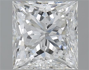 Picture of 2.00 Carats, Princess F Color, SI1 Clarity and Certified by GIA