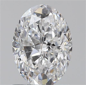 Picture of 0.90 Carats, Oval D Color, SI2 Clarity and Certified by GIA