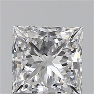 Picture of 0.80 Carats, Princess D Color, SI1 Clarity and Certified by GIA