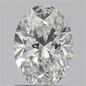 Picture of 0.90 Carats, Oval G Color, SI1 Clarity and Certified by GIA
