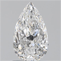 0.80 Carats, Pear D Color, VVS2 Clarity and Certified by GIA