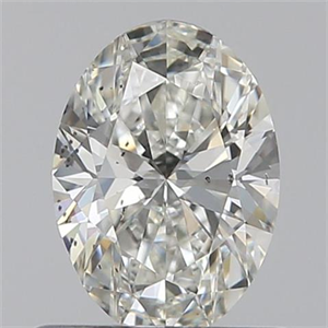 Picture of 0.61 Carats, Oval I Color, SI2 Clarity and Certified by GIA