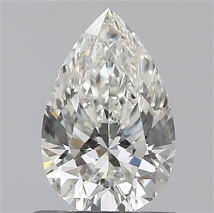 Picture of 0.70 Carats, Pear J Color, SI1 Clarity and Certified by GIA