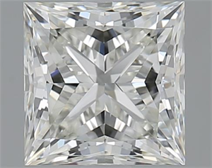 Picture of 1.51 Carats, Princess J Color, VVS2 Clarity and Certified by GIA